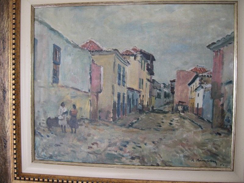 800x600 Robert Broadley Oil Painting Cape Malay Quarter Fourways - Cape Painting