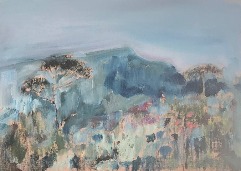 770x549 Saatchi Art Table Mountain Cape Town Painting By Sarah Hooper - Cape Painting