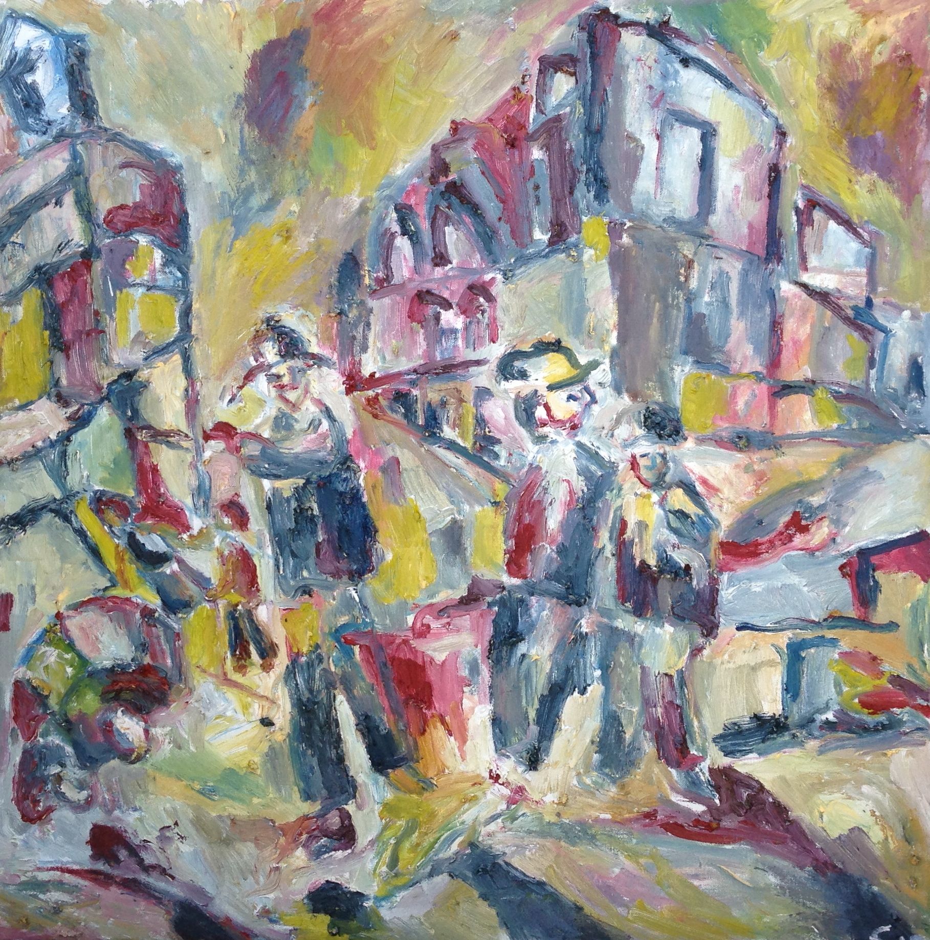 1818x1838 Cape Town Street Painting Long Street Pickwicks Art Oil Archives - Cape Painting