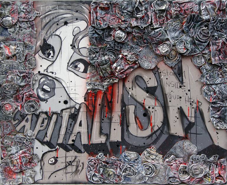 770x627 Saatchi Art Capitalism Ii Painting By Damien Paul Gal - Capitalism Painting