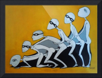 350x267 Stunning Capitalism Painting Reproductions For Sale On Framed Prints - Capitalism Painting