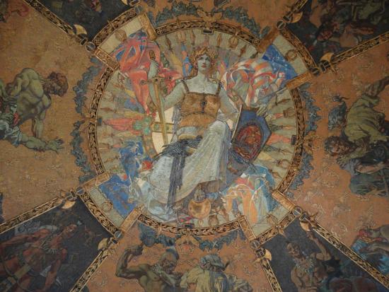 550x413 Ceiling Painting In The Albany State Capitol Building. - Capitol Building Painting