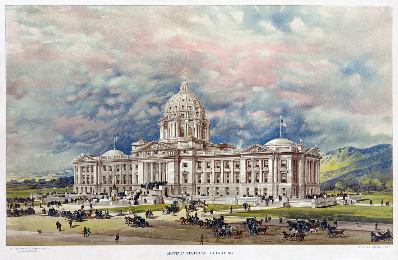 1280x838 Montana State Capitol - Capitol Building Painting