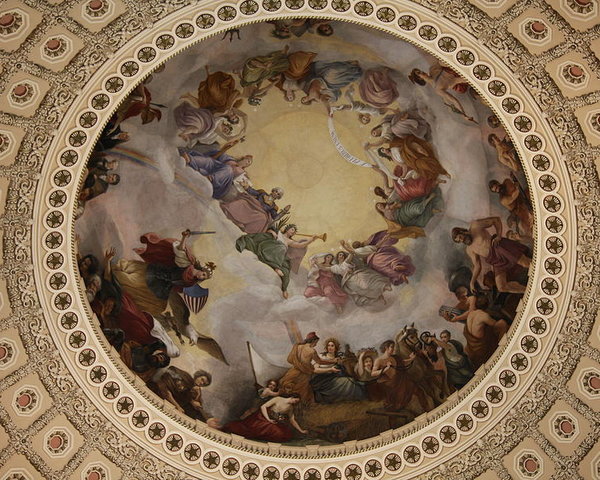 600x480 Ceiling Fresco - Capitol Dome Painting