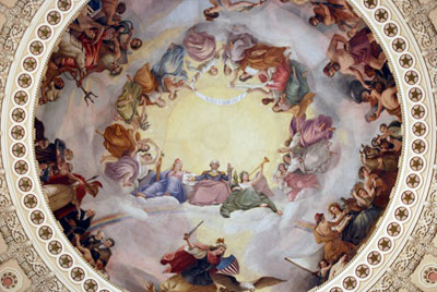 400x268 The U.s. Capitol And The Temple In Man William Henry - Capitol Dome Painting