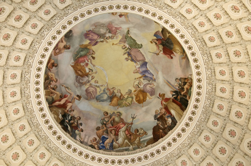 1024x680 Washington Dc - Capitol Dome Painting