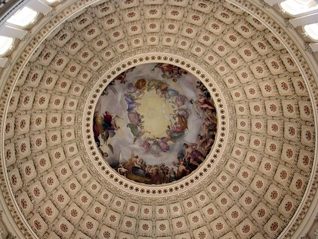 640x480 Architecture Capitol Building, Architecture And Classical - Capitol Dome Painting