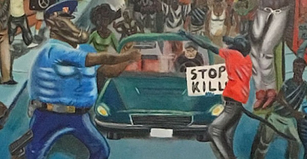 600x311 Anti Cop Painting Displayed On Capitol Hill Is In The News Again - Capitol Hill Painting