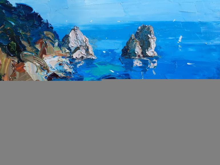 770x578 Saatchi Art Poetry, Colors, Lights - Capri Painting