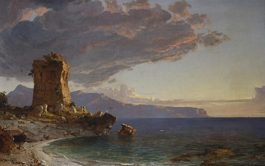 900x565 The Isle Of Capri Painting By Jasper Francis Cropsey - Capri Painting
