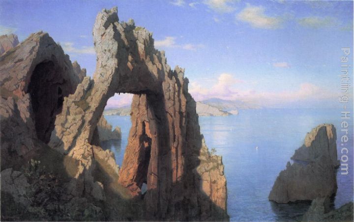 720x453 William Stanley Haseltine Natural Arch, Capri Painting Anysize 50 - Capri Painting