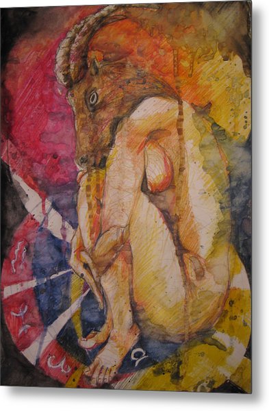 393x600 Capricorn Painting By Brigitte Hintner - Capricorn Painting