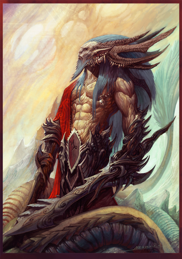 638x909 Capricorn By Alexboca - Capricorn Painting