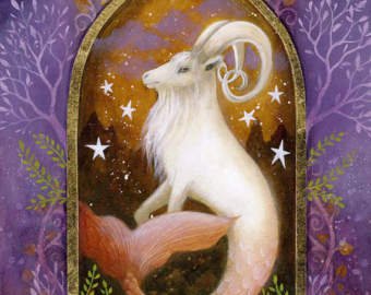 340x270 Capricorn Painting Etsy - Capricorn Painting