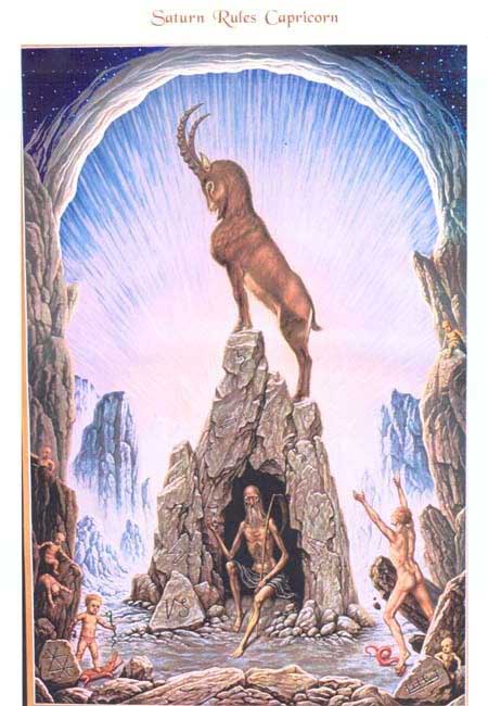 450x650 The Johfra Bosschart Zodiac Prints - Capricorn Painting
