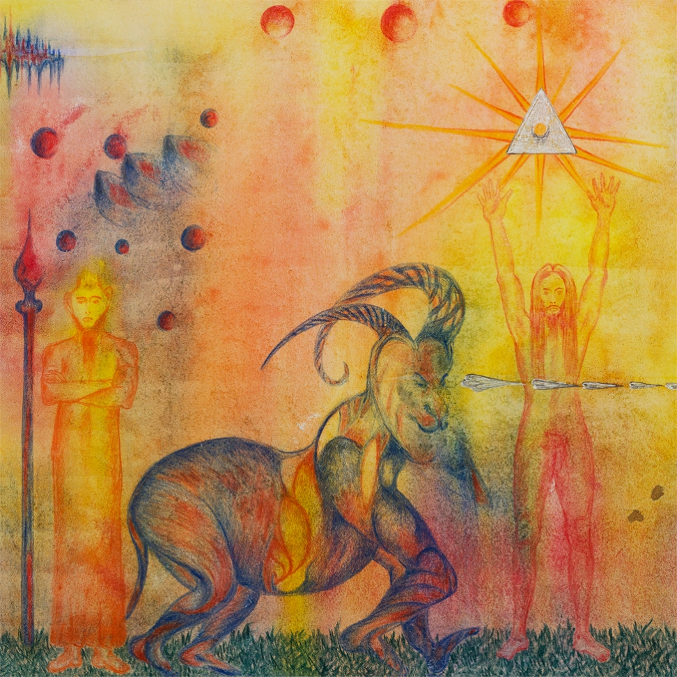 972x972 Capricorn' Painting By Ha Palten - Capricorn Painting