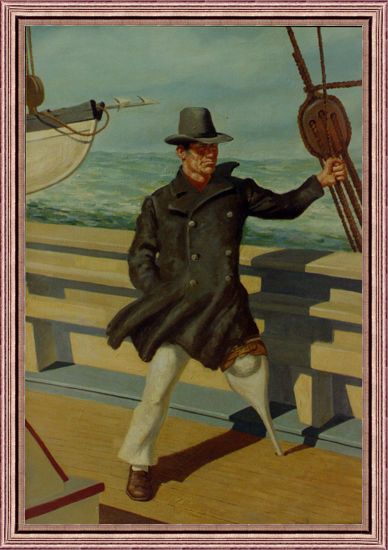 388x550 Captain Ahab Portrait By Charles J. Andres. Call Me Melville - Captain Ahab Painting