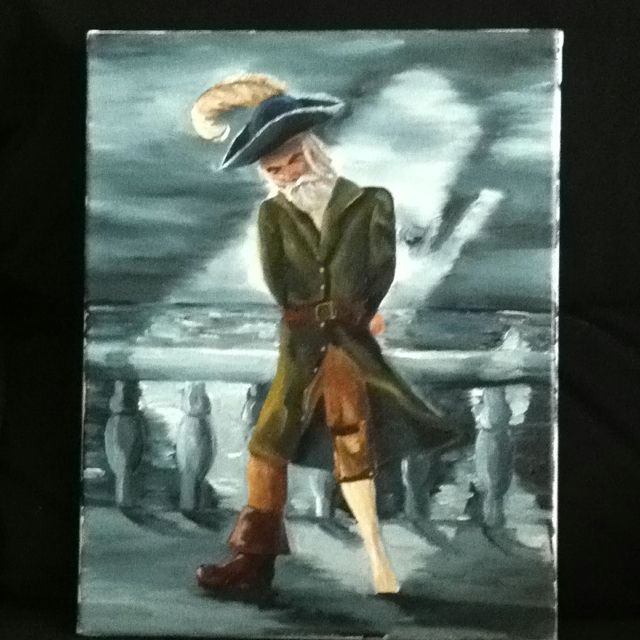 640x640 Moby Dick, Captain Ahab By Herman Melville, Painting Art By - Captain Ahab Painting