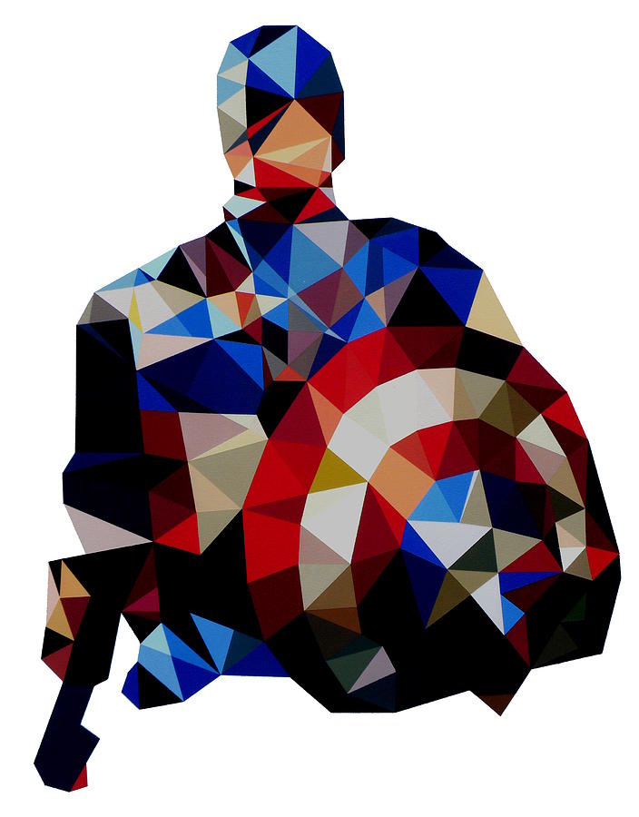 704x900 Captain America Painting By Ian King - Captain America Painting