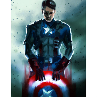 320x320 My Friends Mom Asked Me To Paint Captain America. So I Did! - Captain America Painting