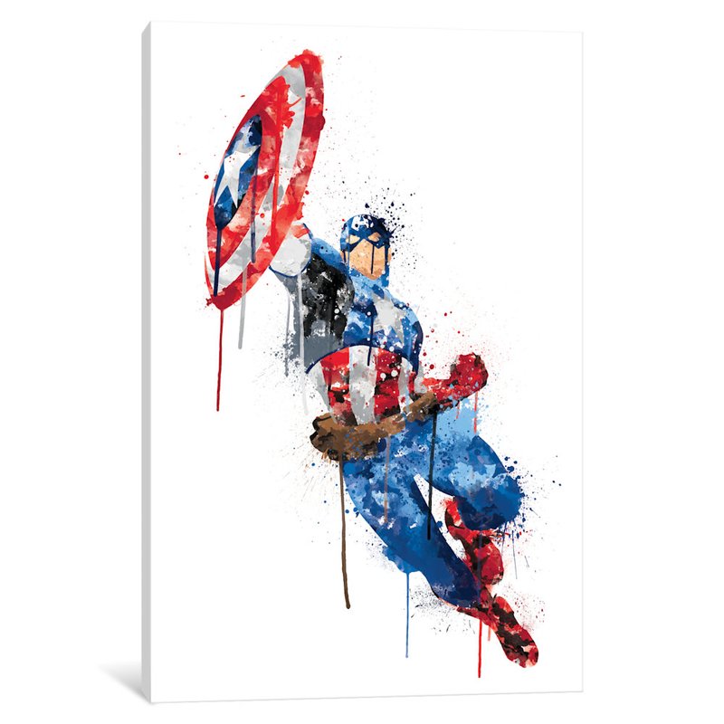 800x800 Icanvas - Captain America Painting