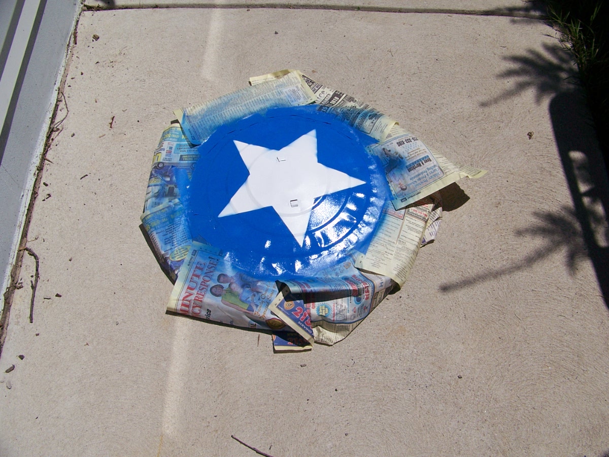 1200x900 Diy Captain America Shield First - Captain America Shield Painting