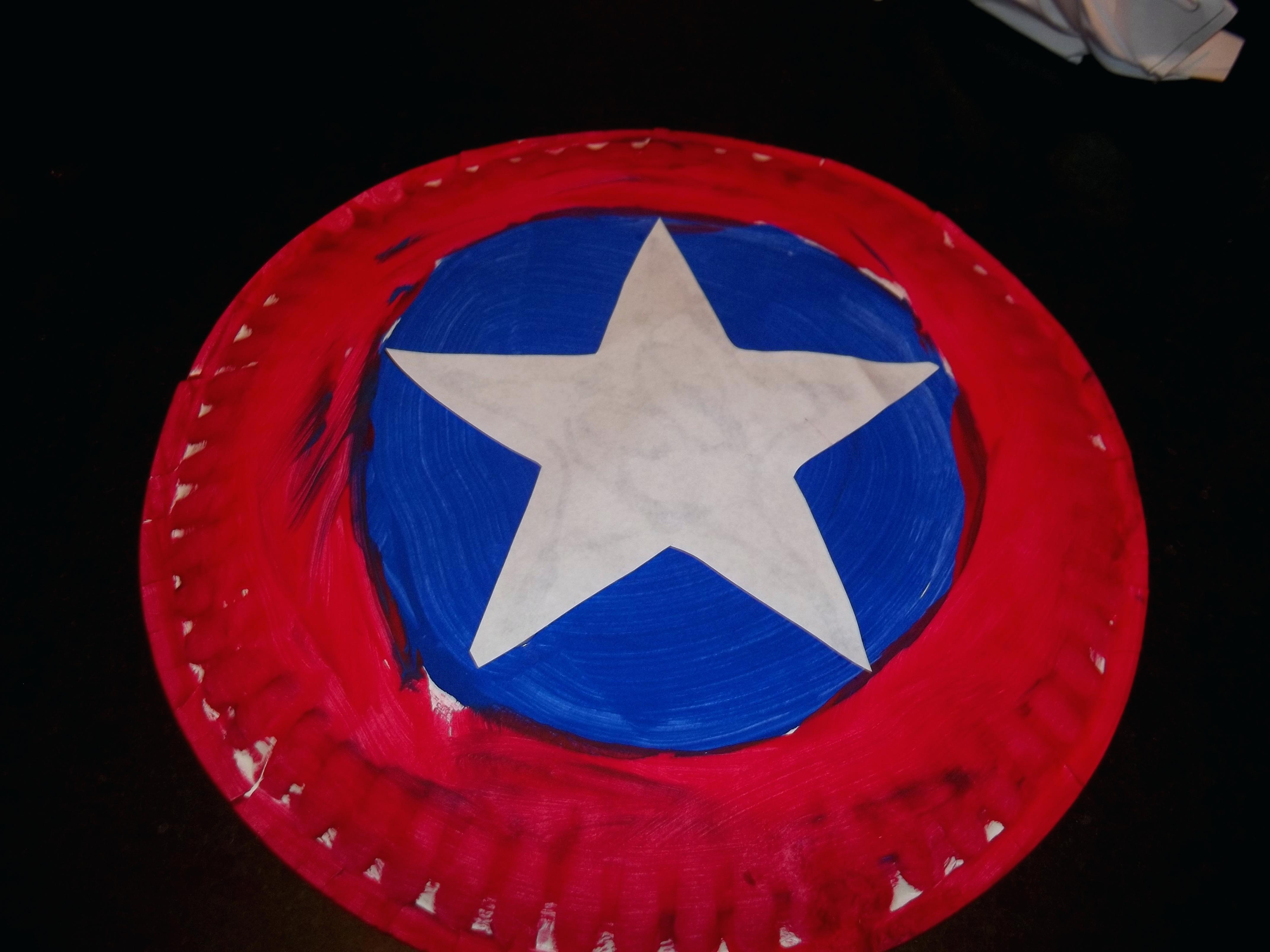 4288x3216 Template Captain America Shield Star Template So Easy All You - Captain America Shield Painting