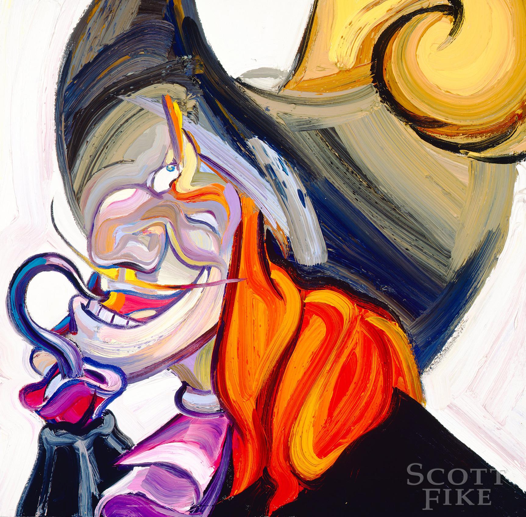 1726x1696 Commercial Art Illustration Scott Fike Paintings - Captain Hook Painting