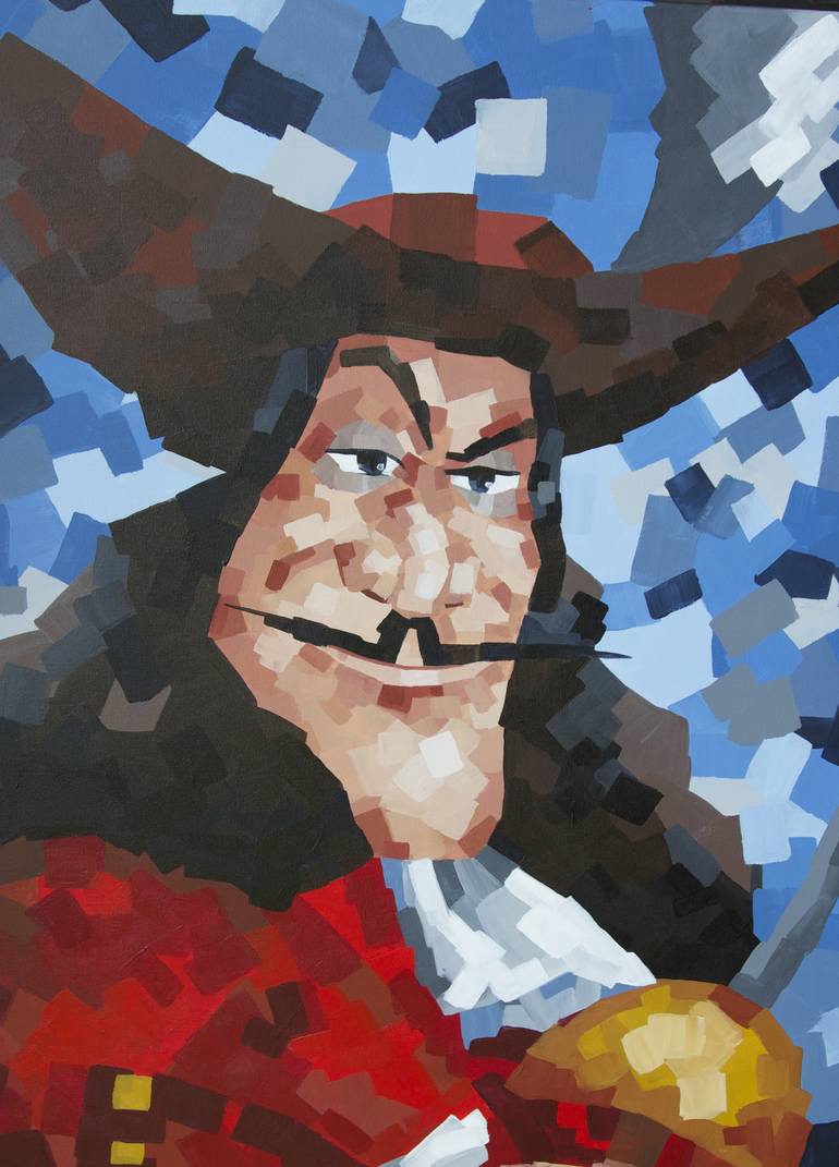 770x1071 Saatchi Art After Captain Hook Painting By Carlos J Tirado - Captain Hook Painting