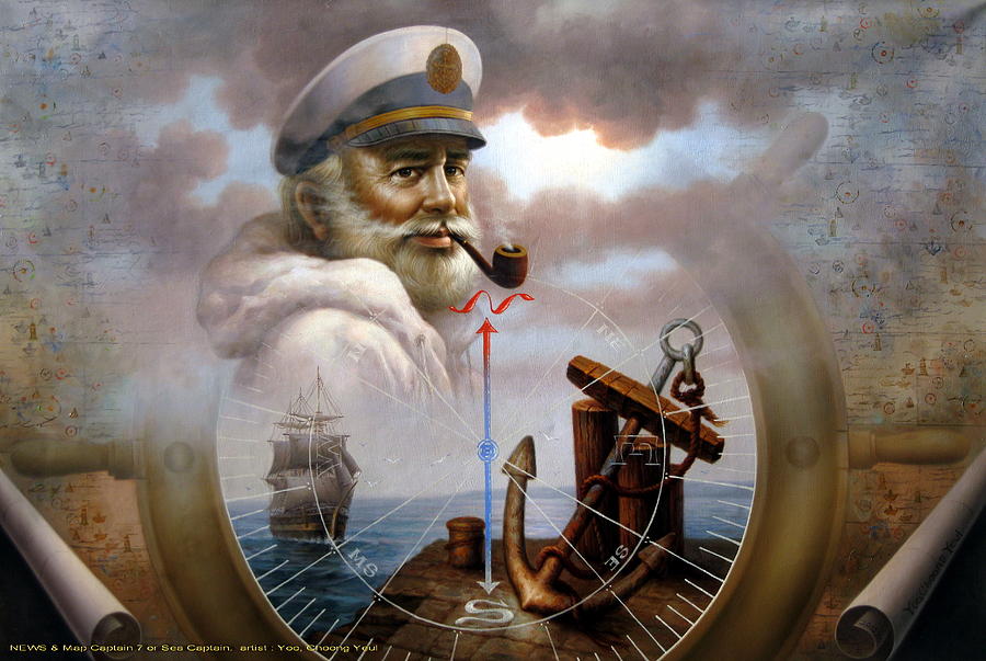 900x603 Imperishable Map Captain 7 Painting By Yoo Choong Yeul - Captain Painting