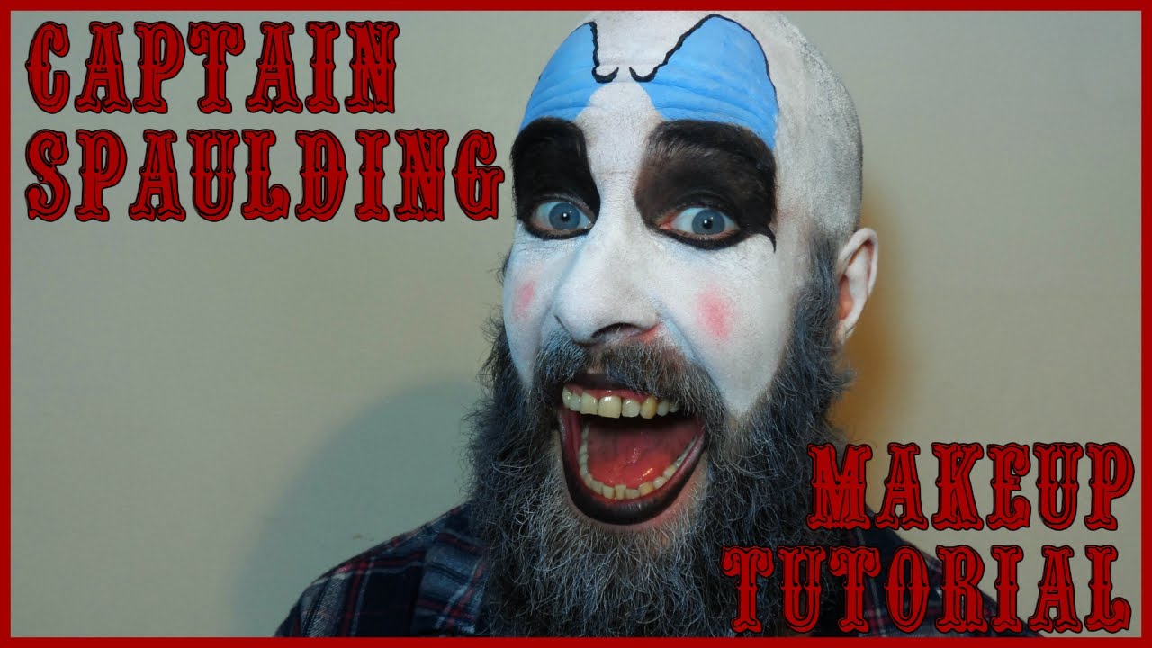 1280x720 Captain Spaulding Makeup Tutorial.quick Easy Halloween Clown - Captain Spaulding Painting