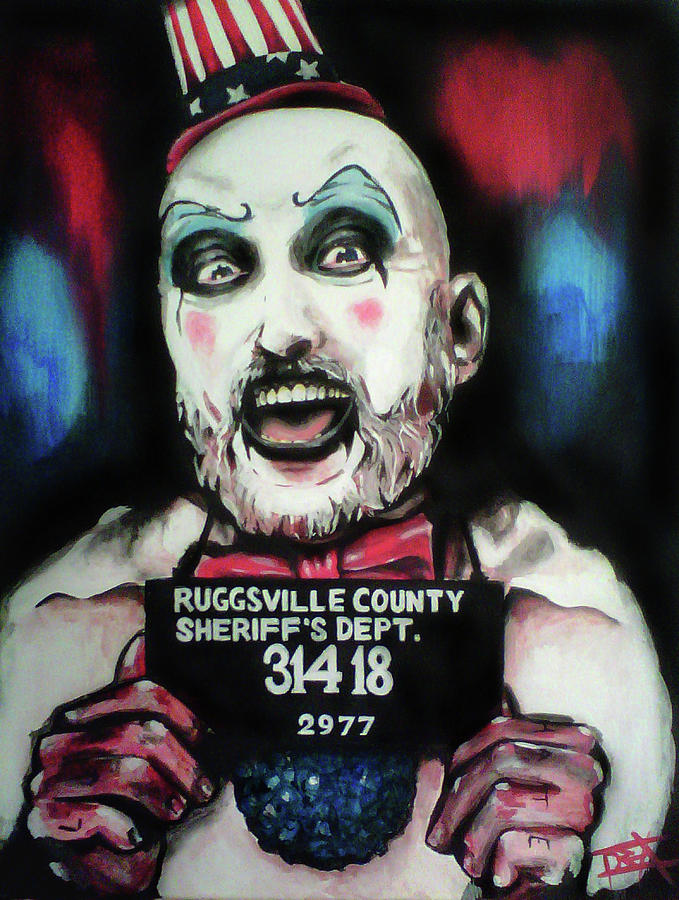 679x900 Captain Spaulding Painting By Danielle Legacyarts - Captain Spaulding Painting