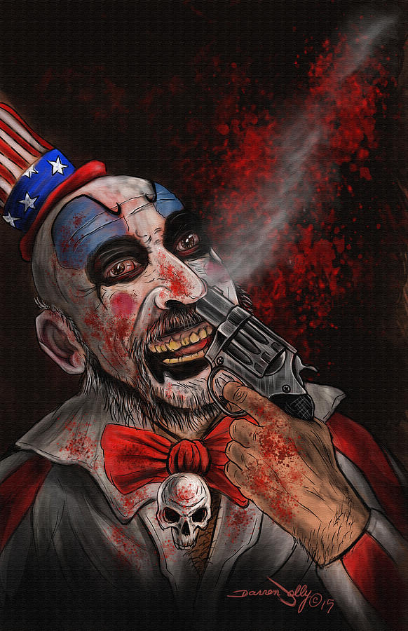 582x900 Captain Spaulding Painting By Darren Jolly - Captain Spaulding Painting