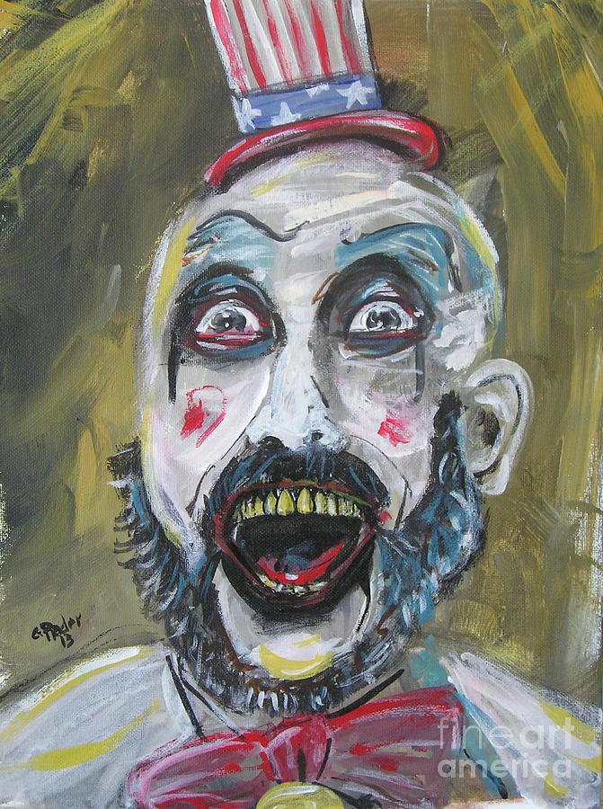 671x900 Captain Spaulding Painting By Gerald Rader - Captain Spaulding Painting