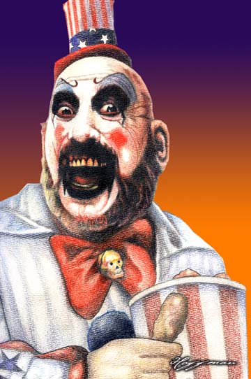 360x542 Captain Spaulding By Choffman36 - Captain Spaulding Painting