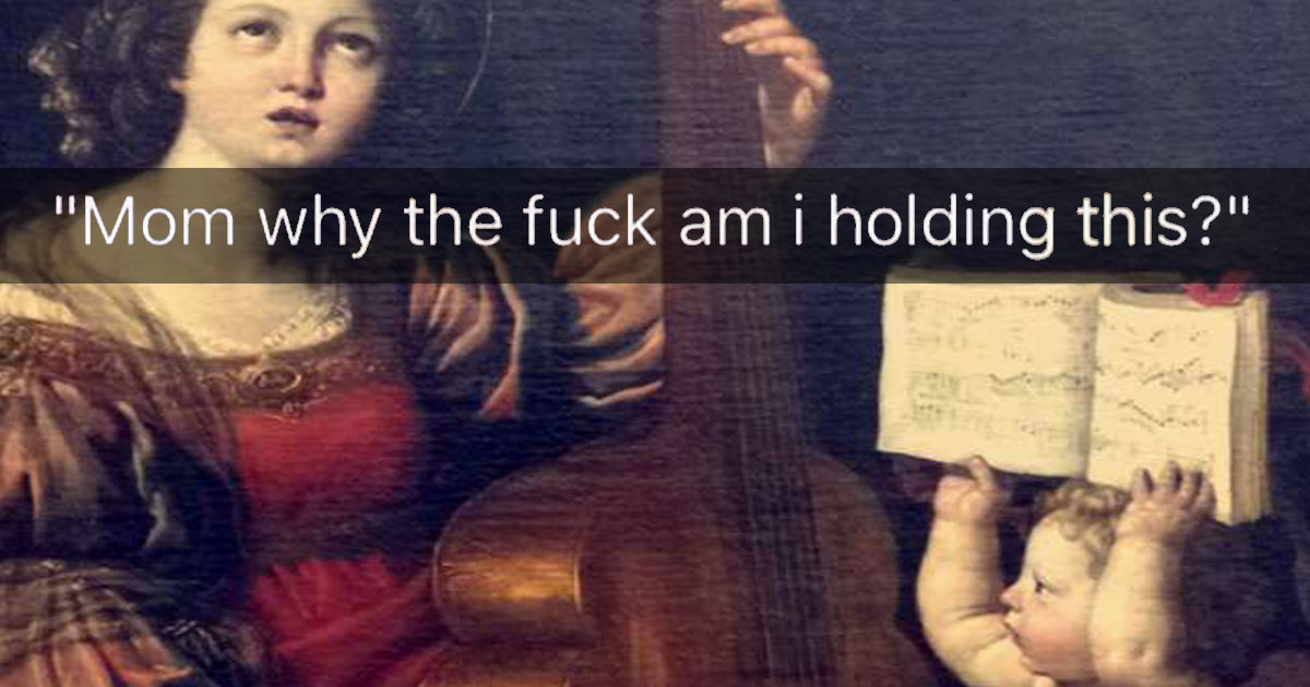 1200x630 Guy Goes To Louvre For The First Time And Tries To Explain Art - Caption About Painting