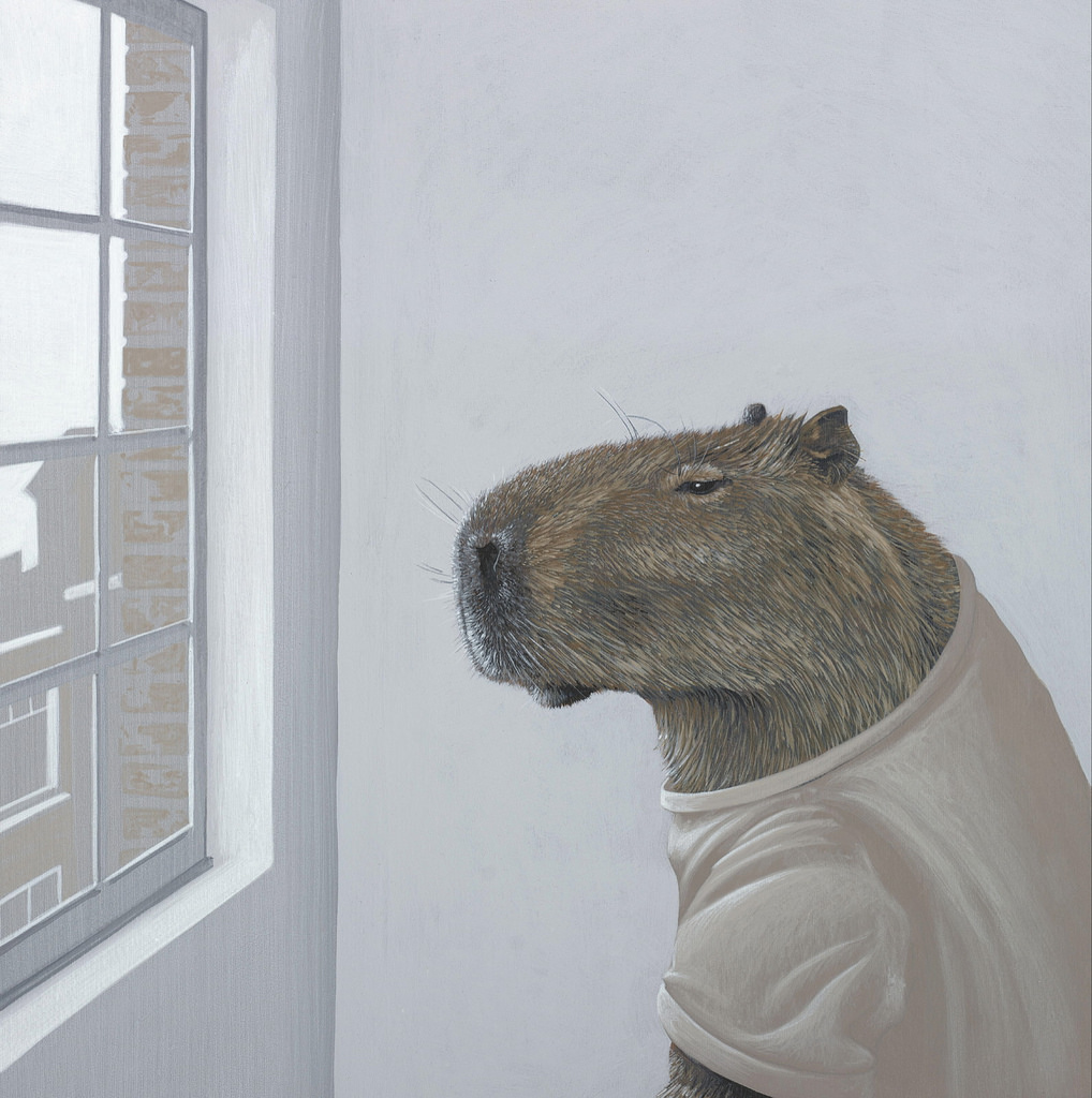 1018x1024 The World's Best Photos By Roodogigeboomkikker - Capybara Painting