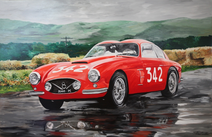 848x550 Classic Car Paintings Paul Smith Artist - Car Oil Painting