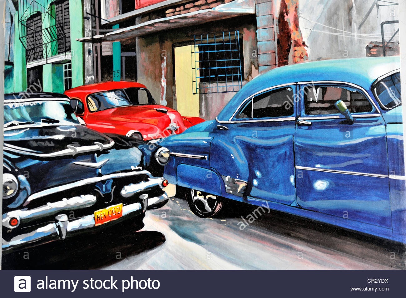 1300x955 Painting, Oil Painting, Cars, Vintage Or Classic Cars - Car Oil Painting