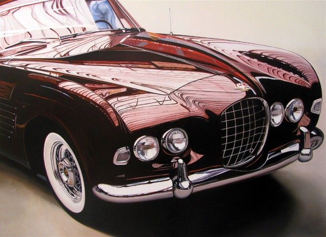 660x479 25 Extraordinary Hyper Realistic Car Paintings By Cheryl Kelley - Car Oil Painting