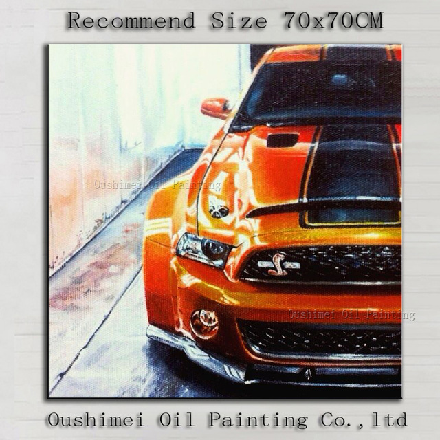 640x640 Artist Handmade Good Quality Impression Car Oil Painting On Canvas - Car Oil Painting