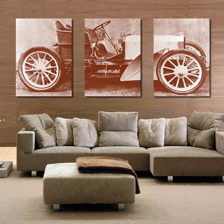 750x750 Classic Car Painting On Canvas Shipping Modern Painting Canvas - Car Painting Canvas