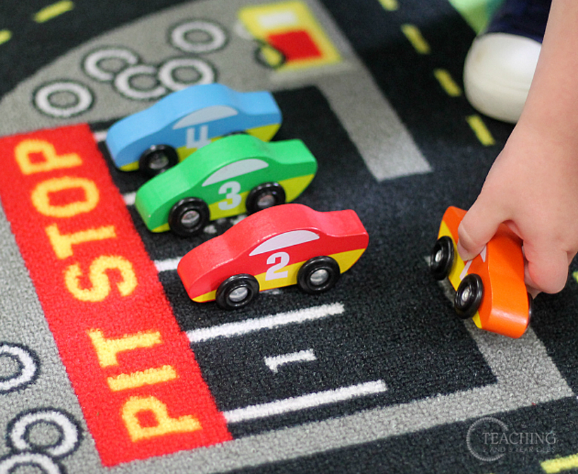 820x673 Toddler Race Car Counting Learning Activity Melissa Amp Doug Blog - Car Painting For Toddlers