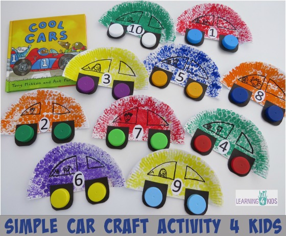 560x462 Car Craft Activity For Kids Learning 4 Kids - Car Painting For Toddlers