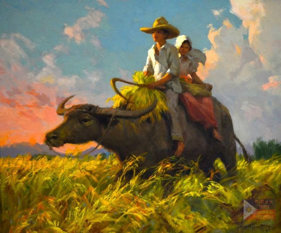 960x797 Carabao Ride Artwork Paintings, Artwork - Carabao Painting