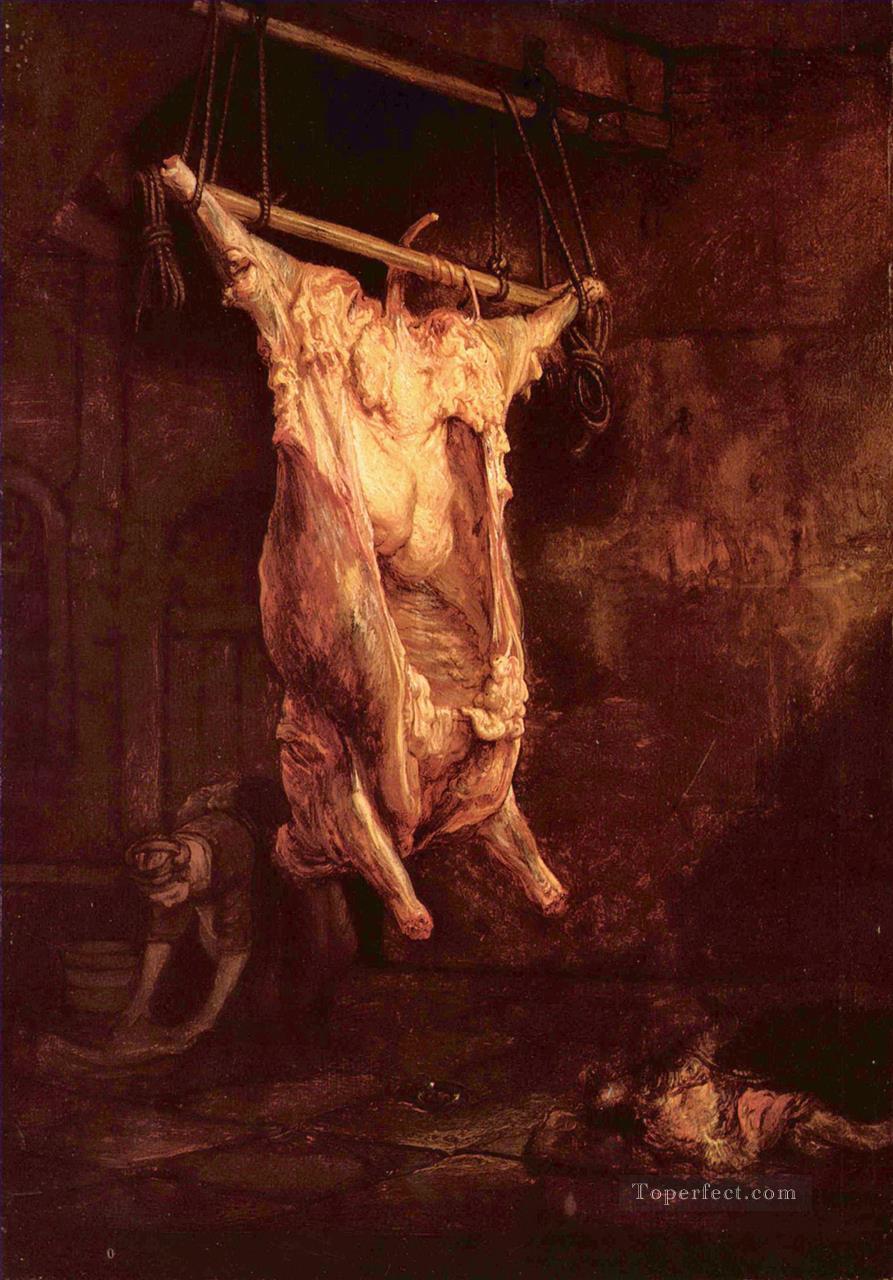 893x1280 The Carcass Of An Ox 2 Rembrandt Painting In Oil For Sale - Carcass Painting