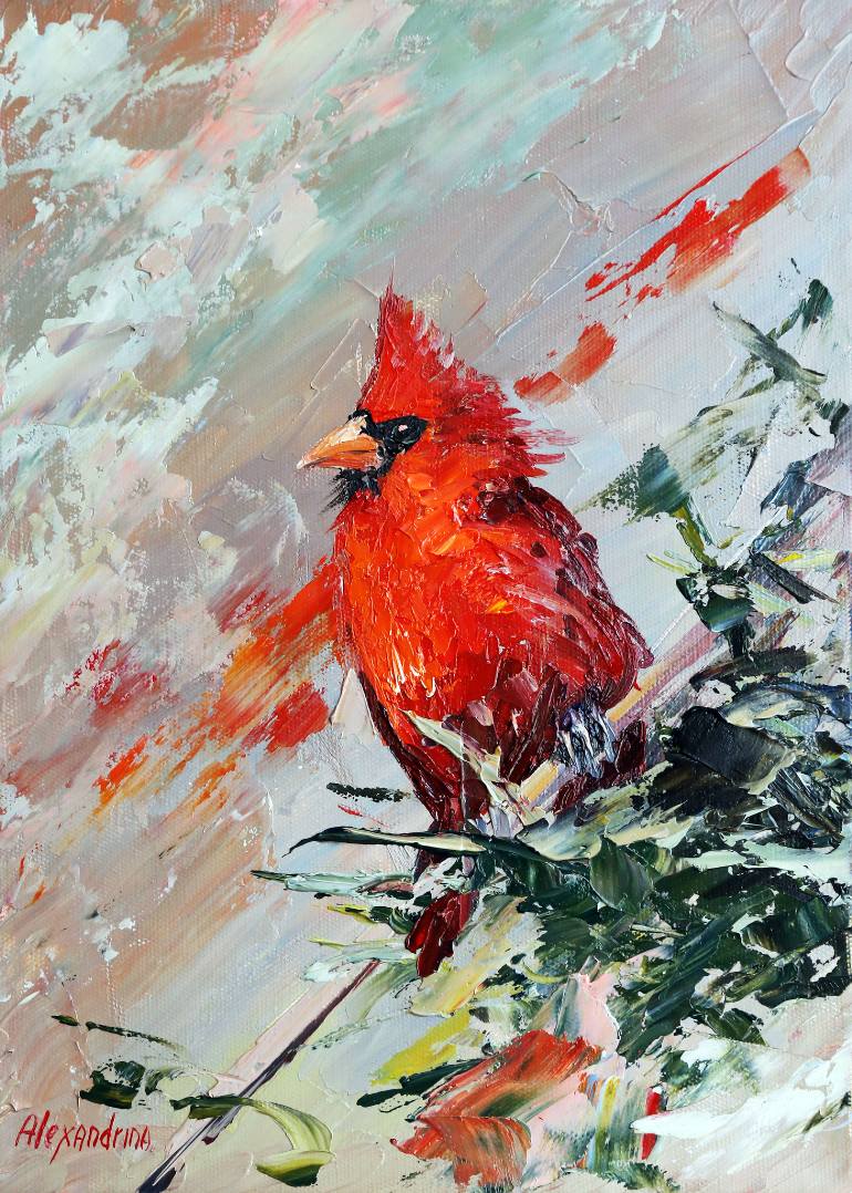 770x1078 Saatchi Art Cardinal Painting By Irina Alexandrina - Cardinal Painting