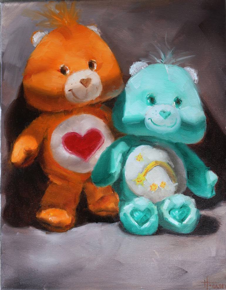 770x986 Saatchi Art Care Bears Painting By Heather Olsen - Care Bear Painting