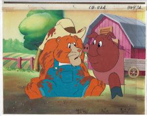 300x237 The Care Bears Tv Original Production Animation Cel With Painted - Care Bear Painting