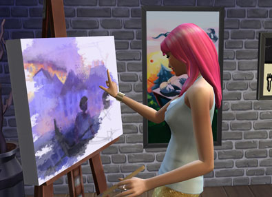 395x286 The Sims 4 Painter Career Guide - Career In Painting